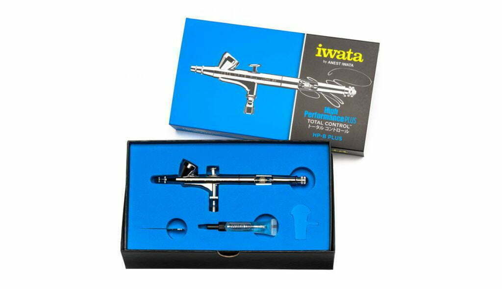 Iwata High Performance HP-B Plus Gravity Feed Dual Action Airbrush - Image 3